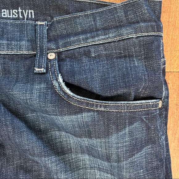 7 for all mankind austyn blue jeans Sz 38 waist button zip waist - Picture 4 of 7